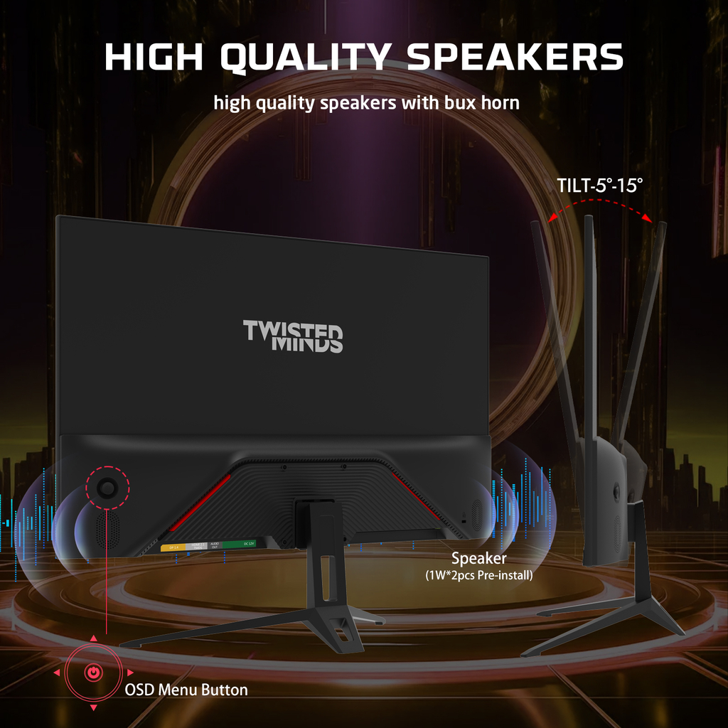 TWISTED MINDS 22” FHD Gaming Skærm – 120Hz