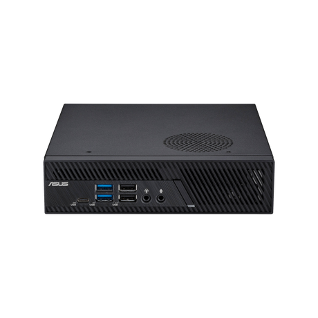 ASUS ExpertCenter PB63-B3200MH mini-PC i sort set forfra og ovenfra