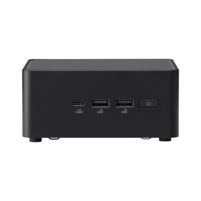 ASUS NUC 14 Pro Tall sort mini-PC med porte foran