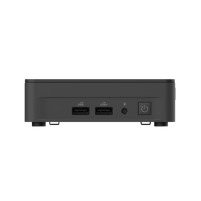ASUS NUC 13 Pro Slim sort mini-PC med USB og headsetstik foran
