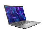 HP ZBook 8 G1i – 16" WUXGA, Ultra 7 255H, 32 GB, 1 TB – grå bærbar skråt forfra