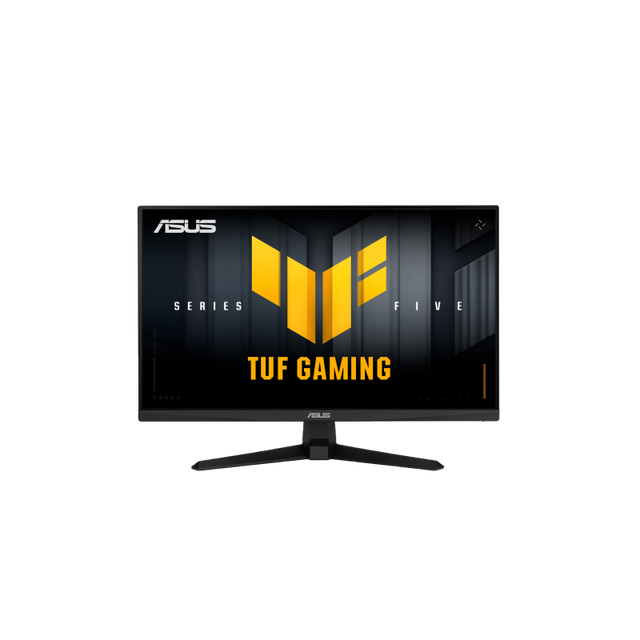 ASUS TUF Gaming VG279QM5A – 27 tommer, Full HD, 240 Hz – skærm set forfra