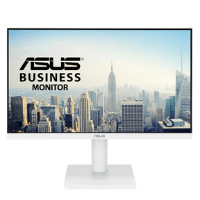 ASUS VA249QGS-W – 23,8 tommer, Full HD, 120 Hz – Hvid – skærm set forfra