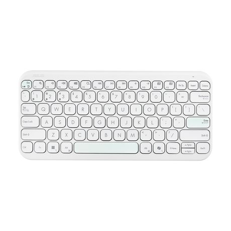 ASUS Marshmallow KW100 – Tysk – Hvid – tastatur set forfra