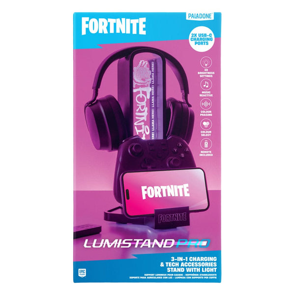 FORTNITE SKRIVBORDSHÖRLURSSTÅND MED LJUS