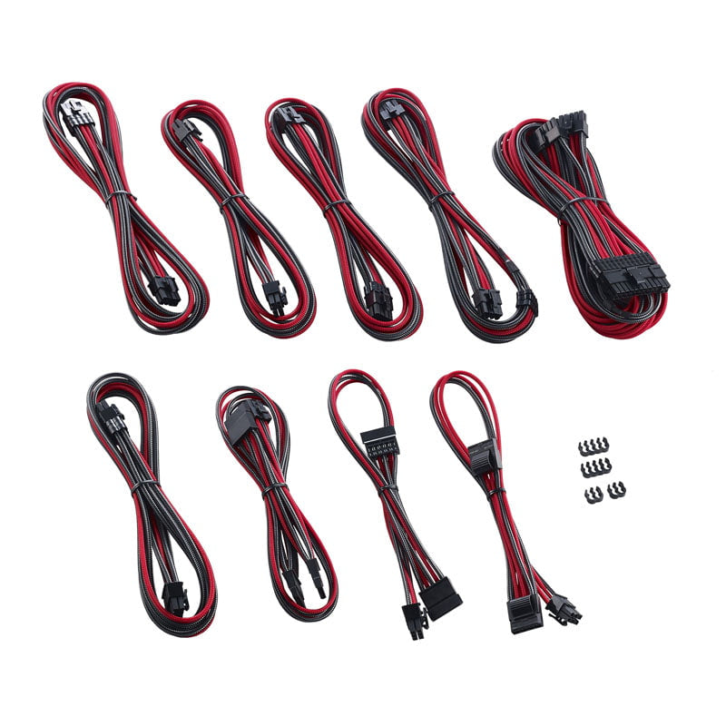 CableMod C-Series PRO ModMesh Cable Kit for Corsair AXi/HXi/RM (Yellow Label) - carbon/red