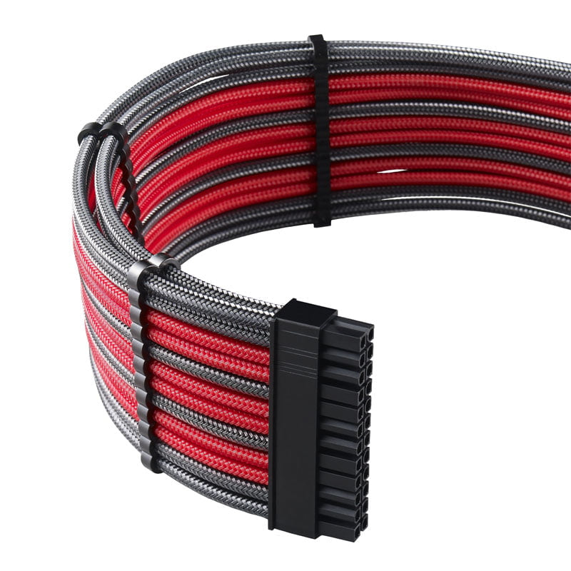 CableMod C-Series PRO ModMesh Cable Kit for Corsair AXi/HXi/RM (Yellow Label) - carbon/red
