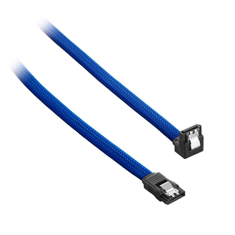 CableMod ModMesh Right Angle SATA 3 Cable 30cm - blue