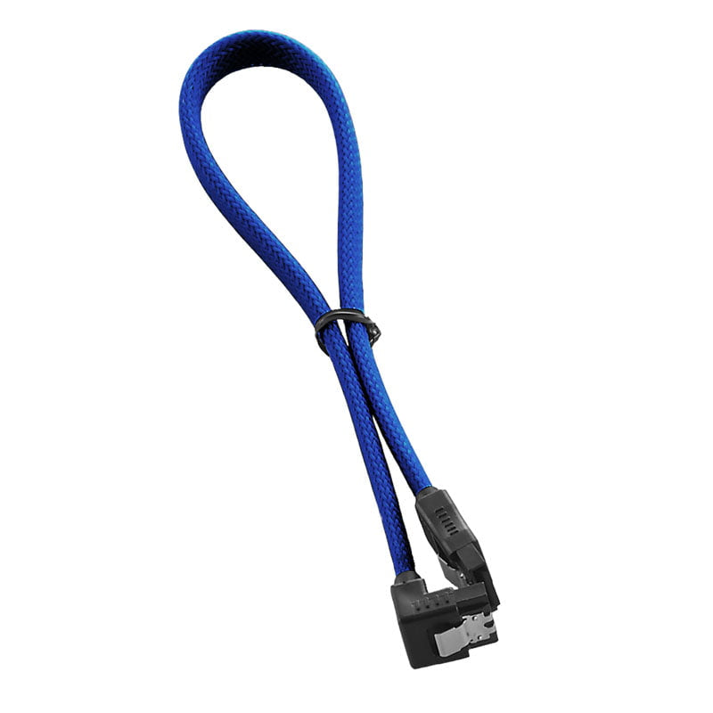 CableMod ModMesh Right Angle SATA 3 Cable 30cm - blue