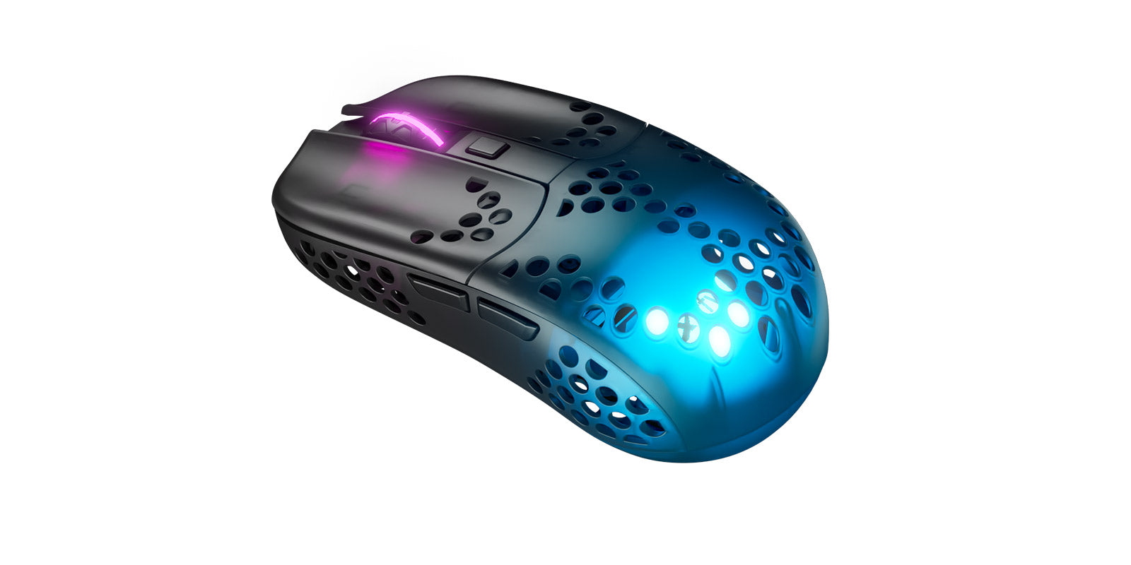 Xtrfy MZ1 Wireless RGB Rail Gaming Mouse, Black Transparent Xtrfy