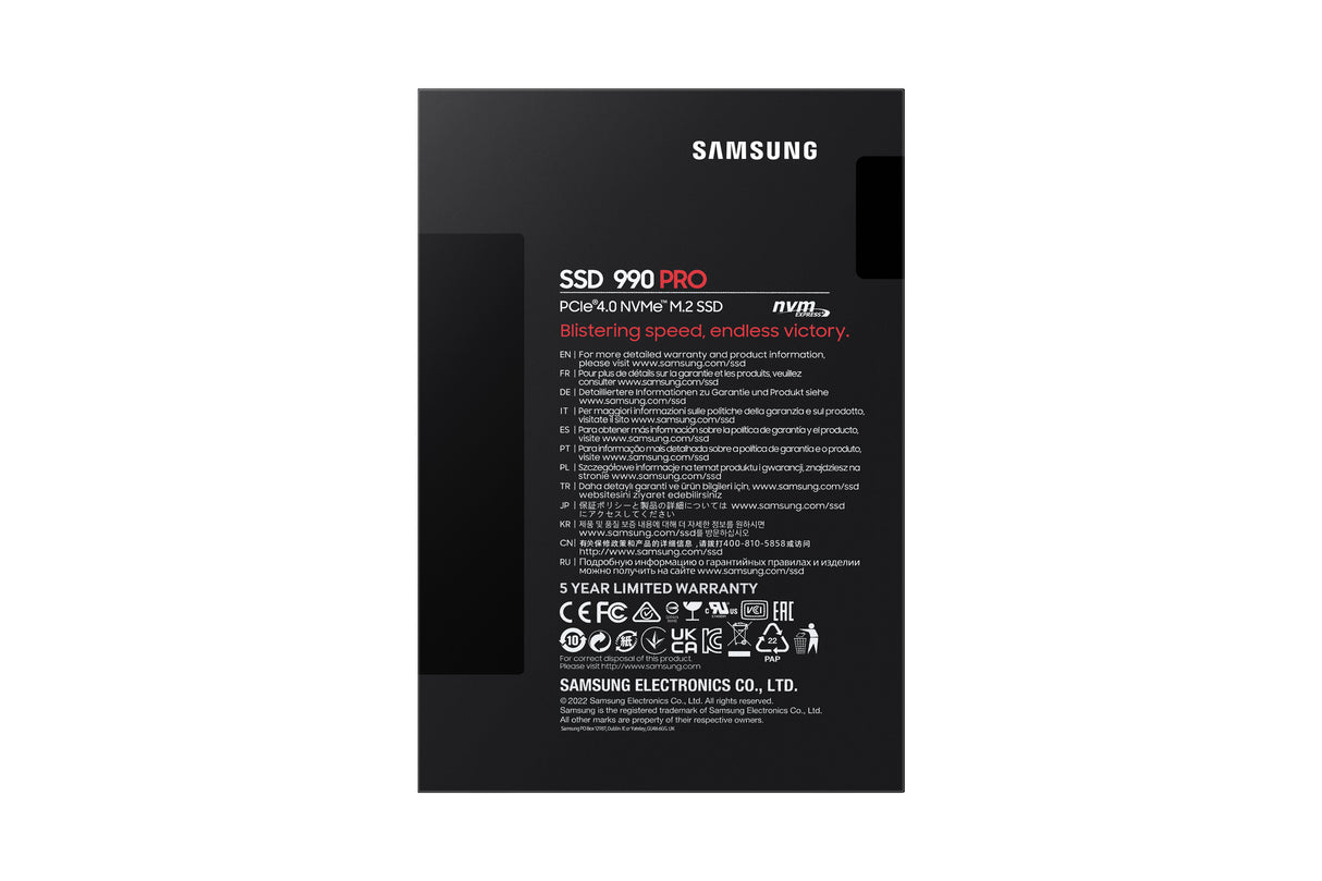 Samsung 990 PRO Solid state-drev MZ-V9P2T0BW 2TB M.2 PCI Express 4.0 x4 (NVMe)