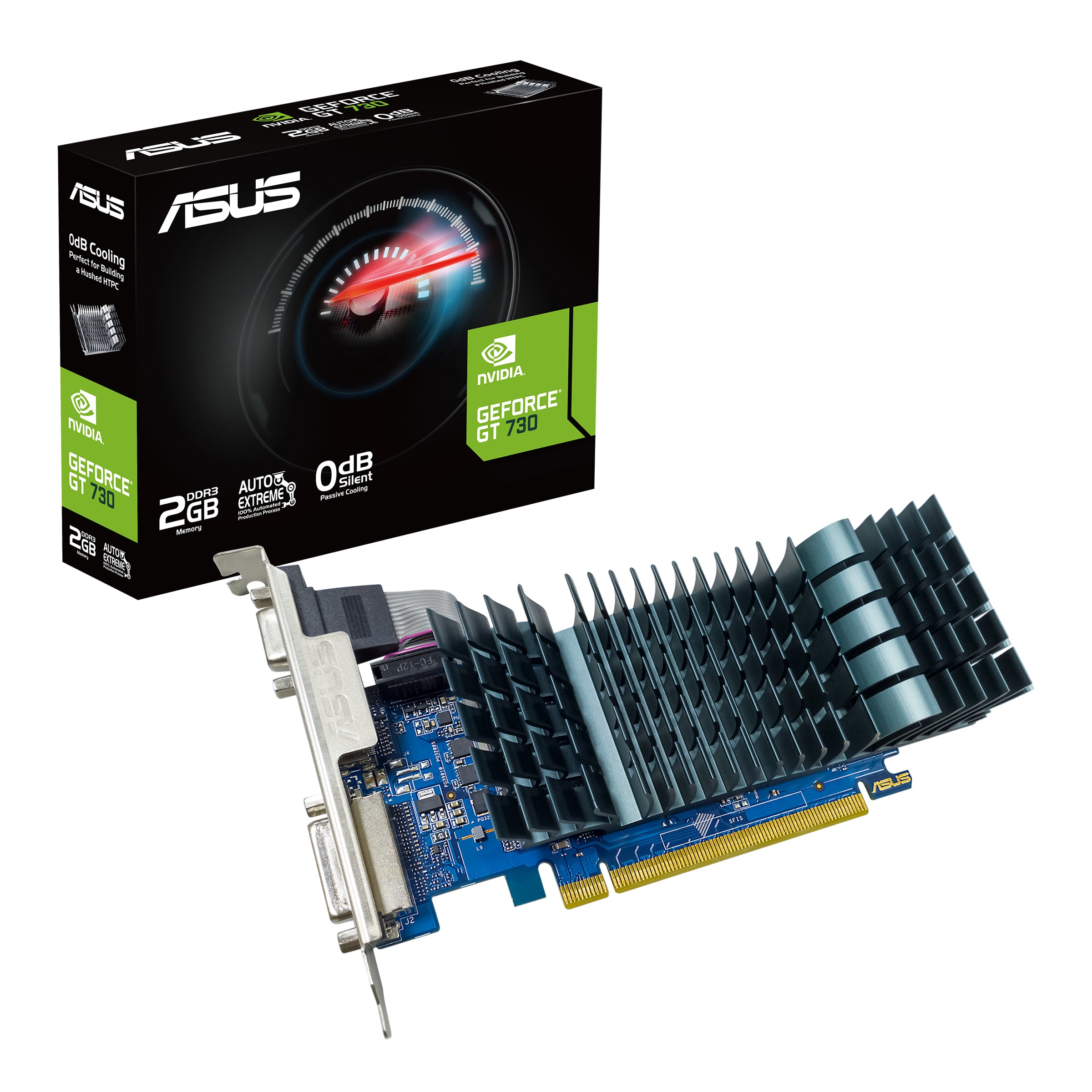 ASUS GeForce GT 730 2GB GDDR3 Silent EVO (with Low Profile-bracket) (GT730-SL-2GD3-BRK-EVO)