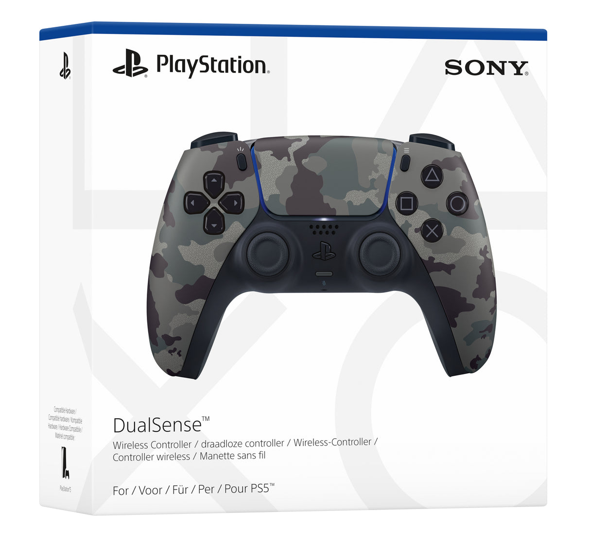 Sony Playstation 5 Dualsense Controller Grey Camo