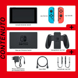 Nintendo Switch Console with Neon Red & Neon Blue Joy-Con (Upgraded Version)