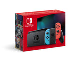 Nintendo Switch Console with Neon Red & Neon Blue Joy-Con (Upgraded Version)