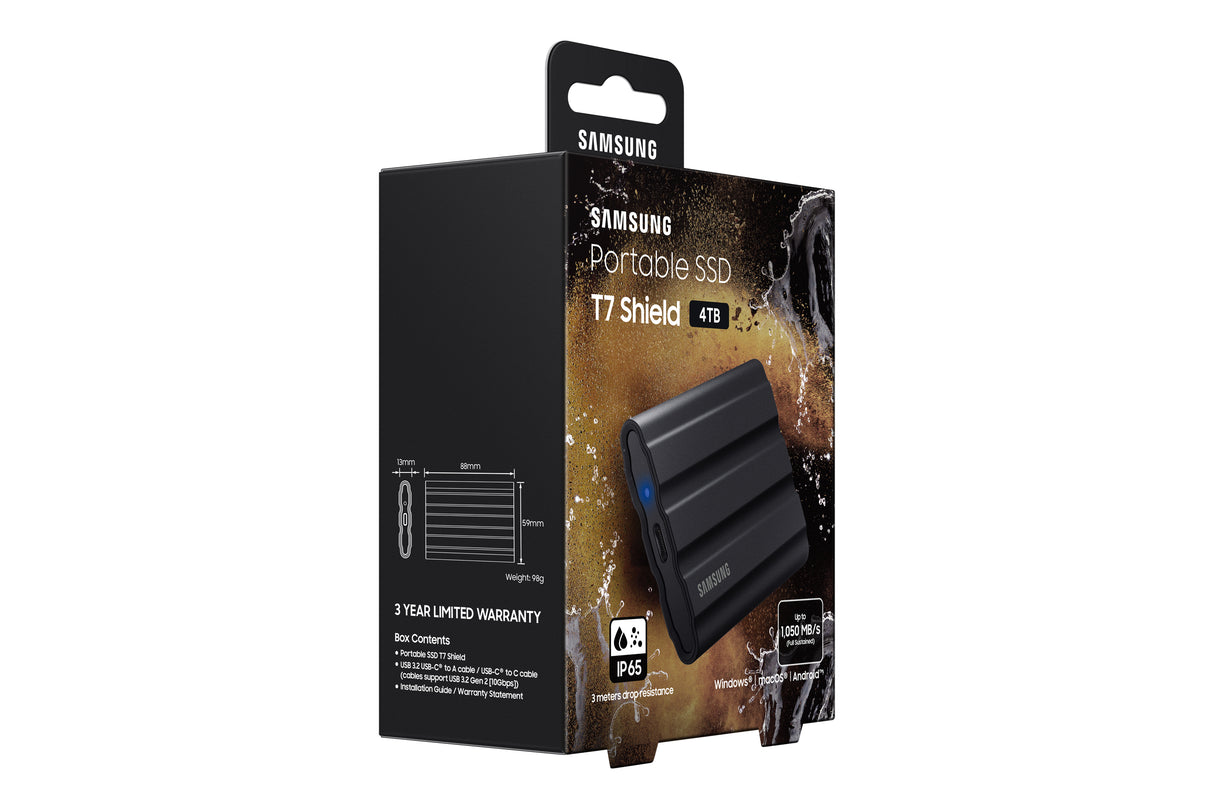 Samsung T7 Shield Solid state-drev MU-PE4T0S 4TB USB 3.2 Gen 2