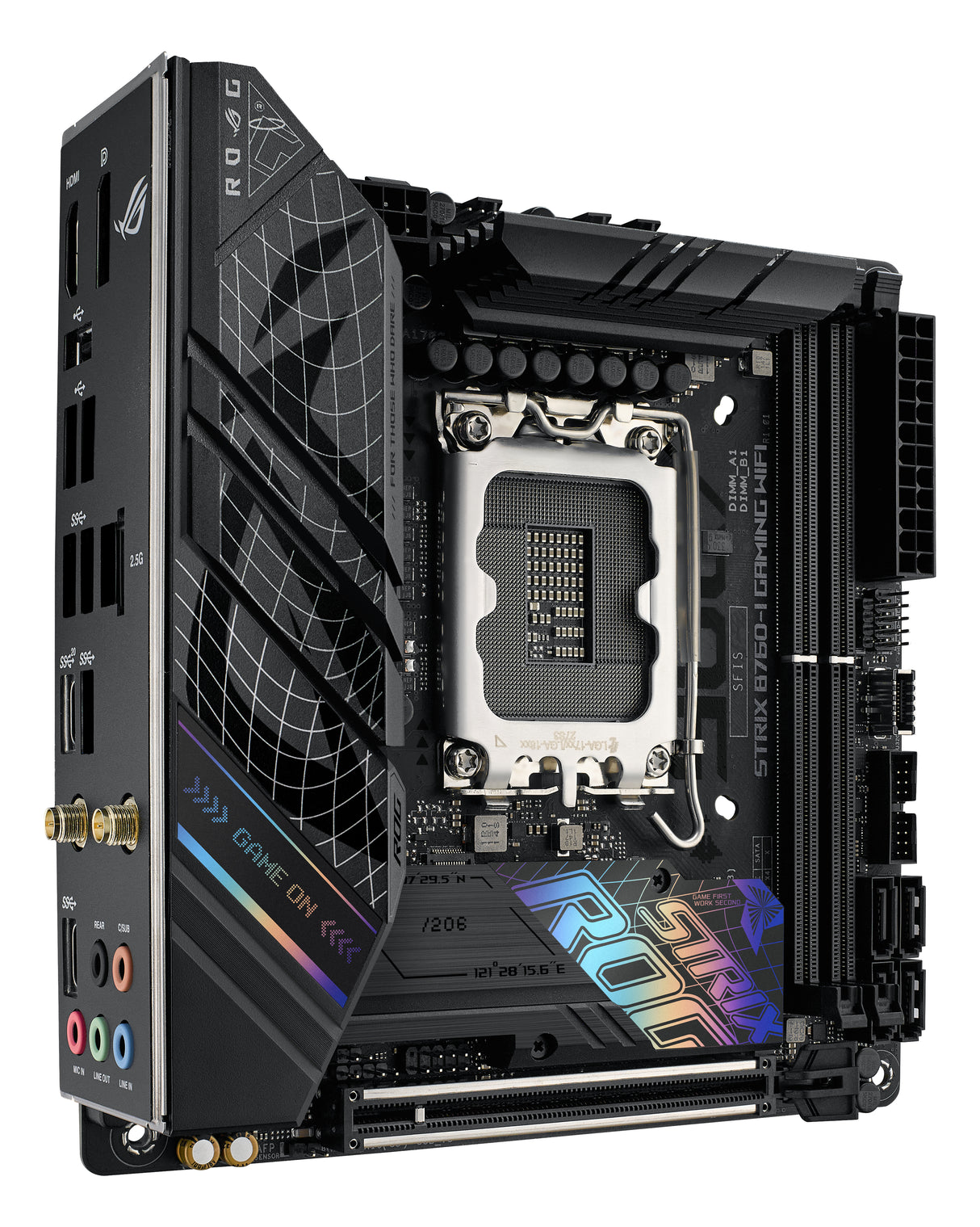 ASUS ROG STRIX B760-I GAMING WIFI (mITX, B760, LGA 1700, DDR5) - Bundkort