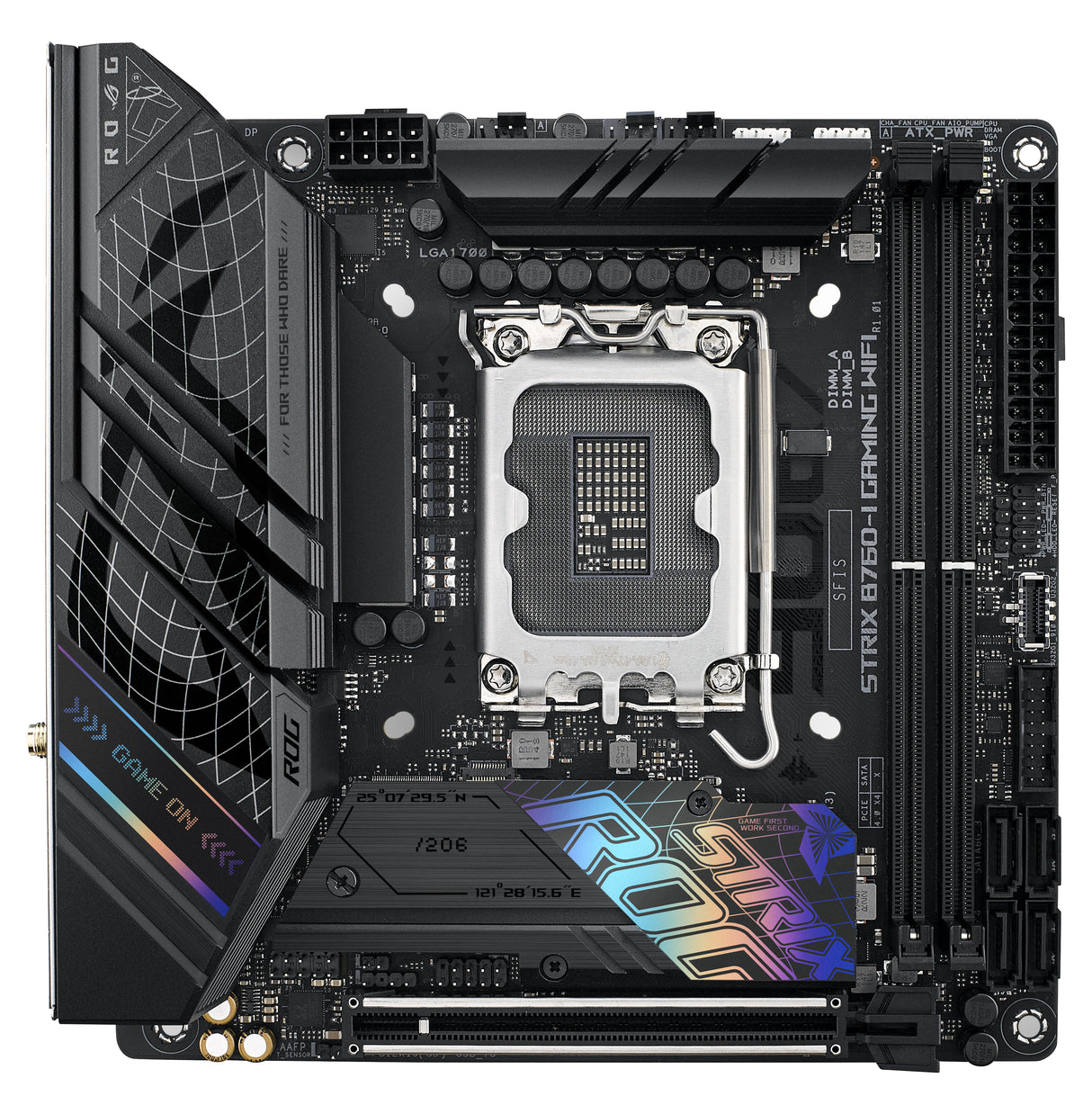 ASUS ROG STRIX B760-I GAMING WIFI (mITX, B760, LGA 1700, DDR5) - Bundkort