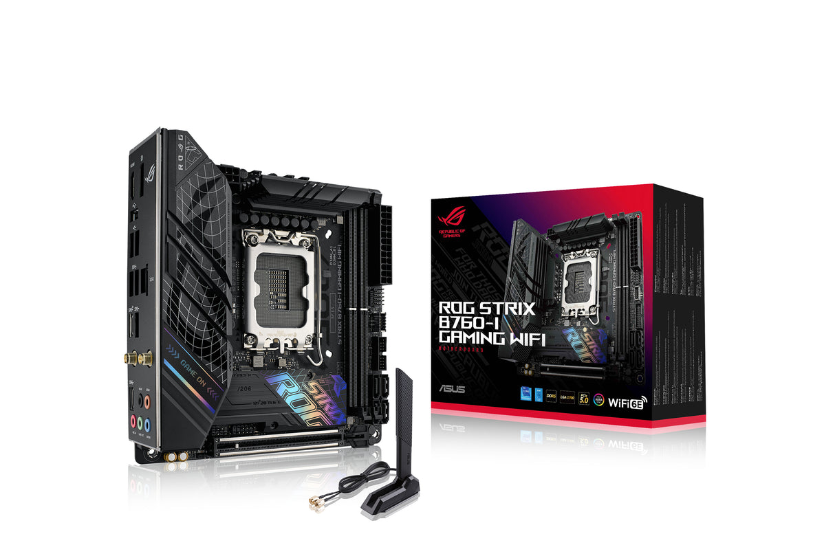 ASUS ROG STRIX B760-I GAMING WIFI (mITX, B760, LGA 1700, DDR5) - Bundkort