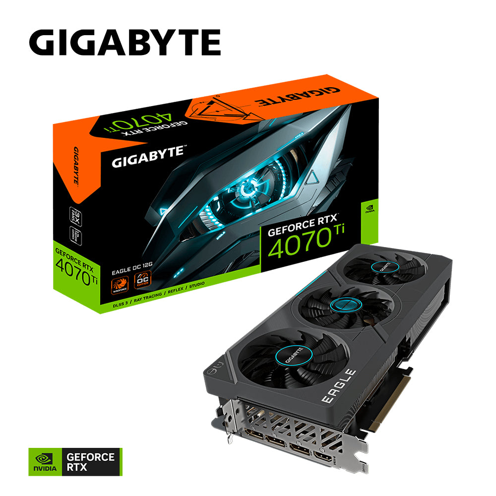 GIGABYTE GeForce RTX 4070 Ti EAGLE OC - 12GB GDDR6X RAM - Grafikkort