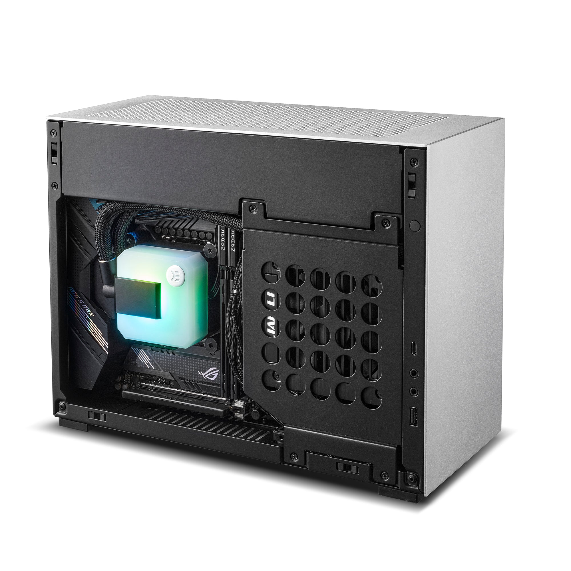Lian Li A4-H2O A4, MINI-ITX, Silver color, include PCIE4.0 Riser