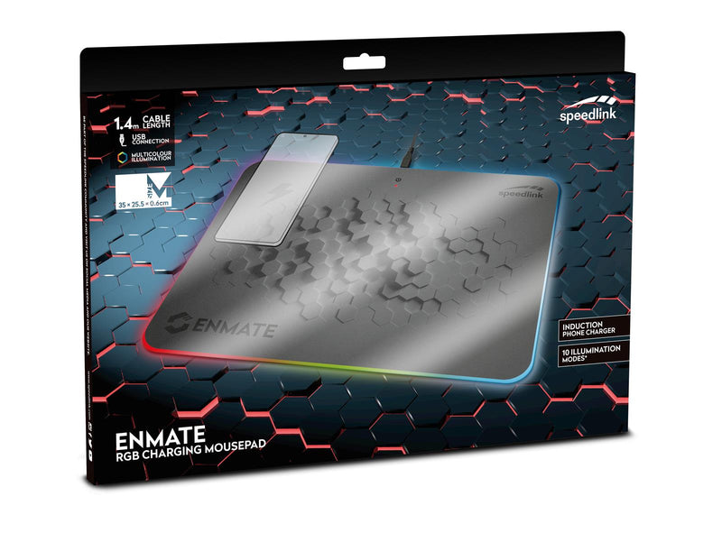 SpeedLink - ENMATE RGB Charging Mousepad, grey
