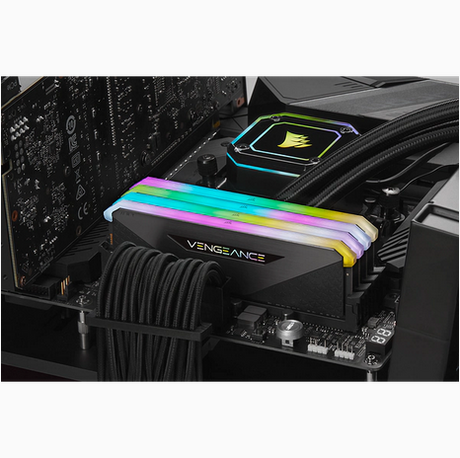 Corsair 32GB (2 x 16 GB) DDR4 3600MHz CL16 Vengeance RGB RT Sort Corsair