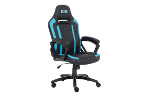 Geekd Raid Gamerstol Sort/Blå - PU Læder - Op til 150 KG Geekd