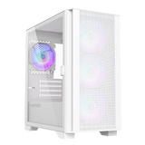 Montech Air 100 ARGB White  - Micro ATX, Tempered glass, 4x ARGB fans included