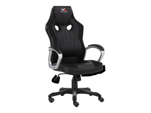 Nordic Challenger Komfort Gaming Stol Sort - PU Læder - Op til 120 KG ...