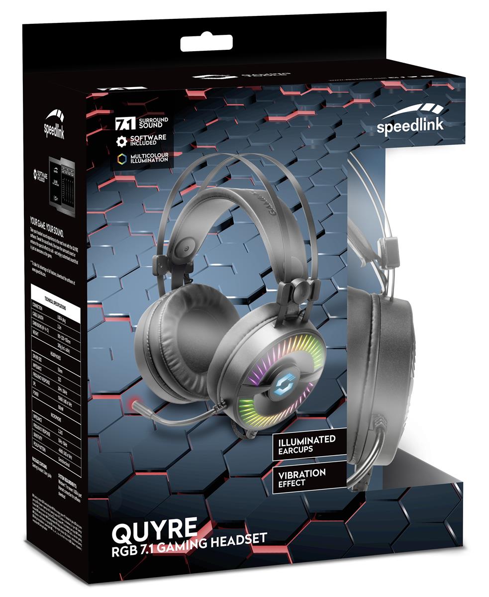 SpeedLink - QUYRE RGB 7.1 Gaming Headset, black