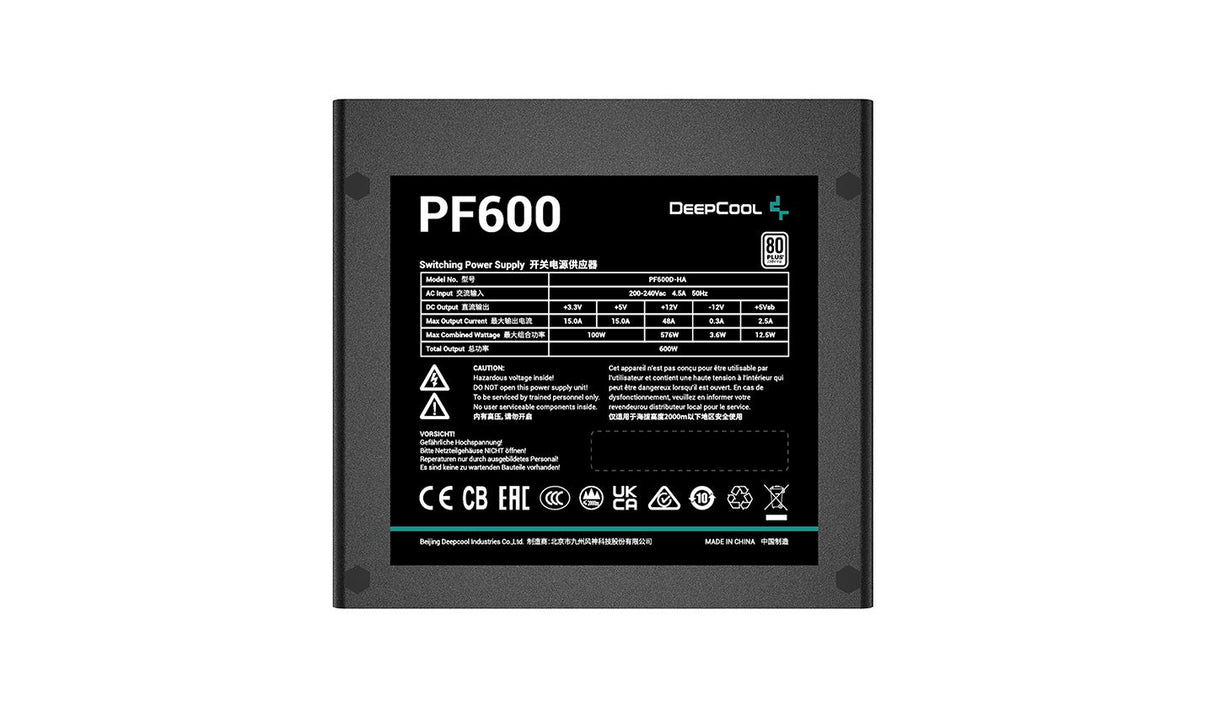 DeepCool PF600 600W 80+ DeepCool