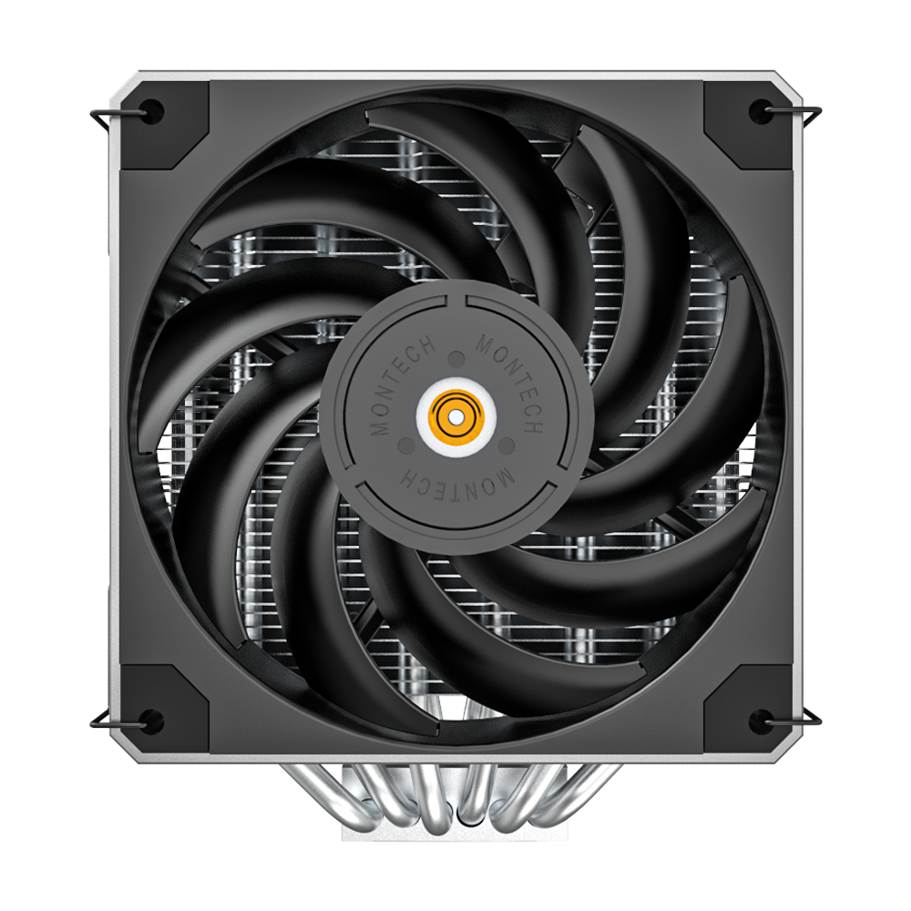 Montech Metal DT24 Base - CPU cooler, 2x 120mm PWM fans, LGA1700 + AM5 support, 270W TDP