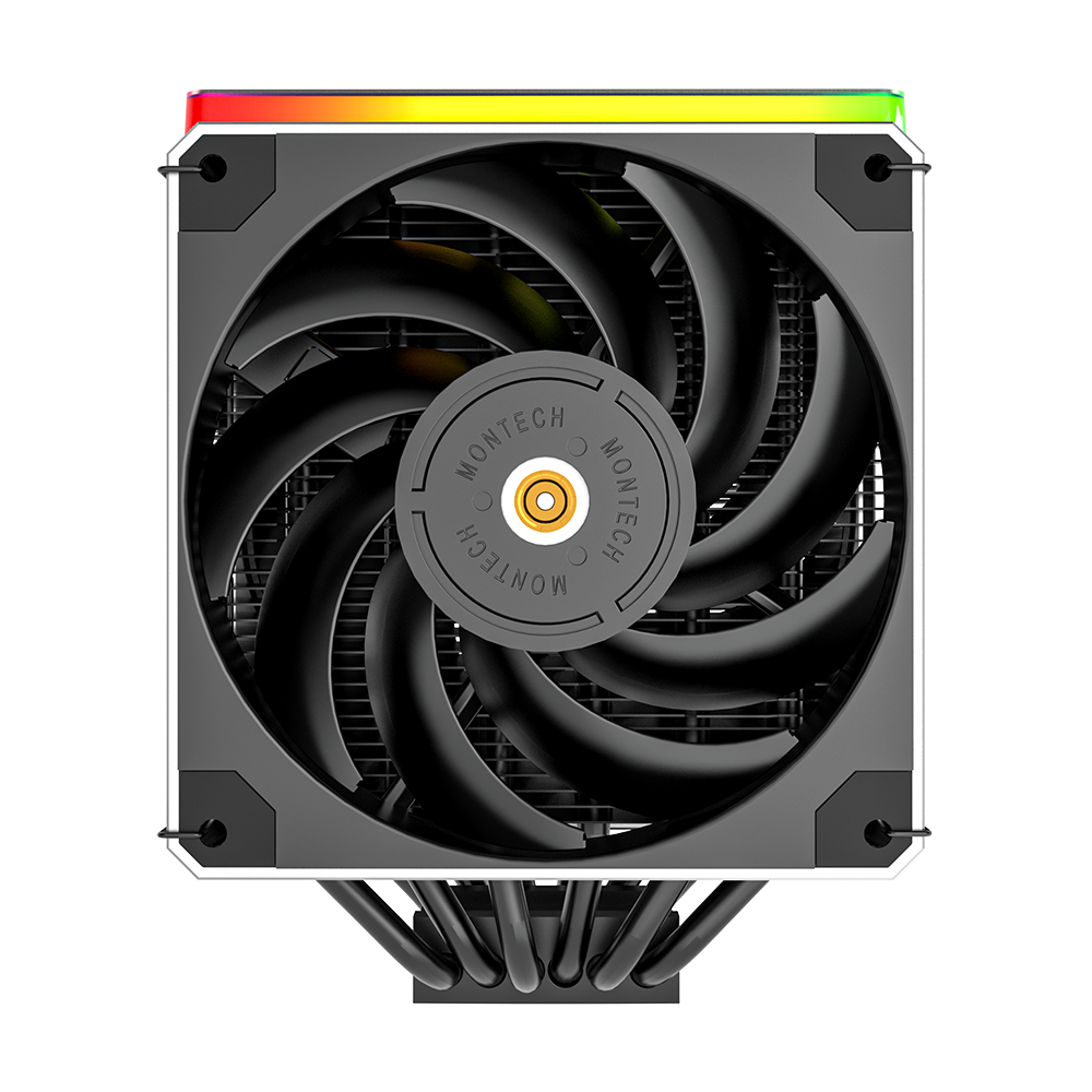 Montech Metal DT24 Premium - CPU cooler, ARGB top cover, 2x 120mm PWM fans, LGA1700 + AM5 support, 270W TDP