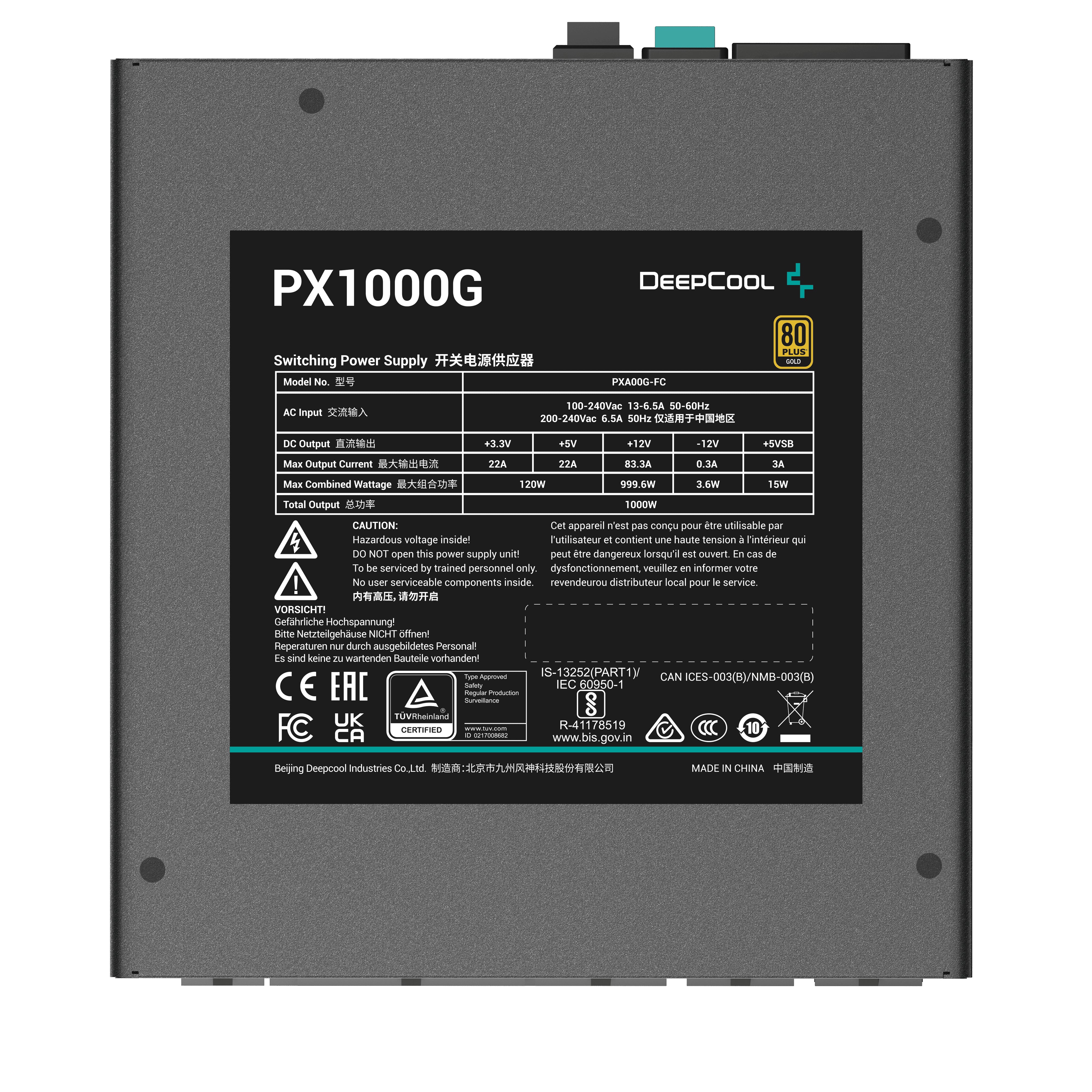 DeepCool PX1000-G 1000W - 80+ Gold ATX 3.0
