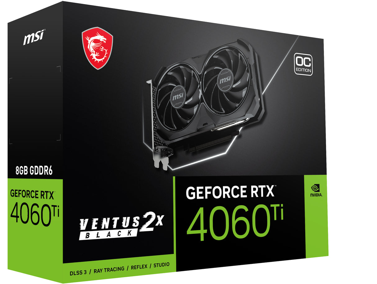 MSI GeForce RTX 4060 Ti VENTUS 2X BLACK 8G OC