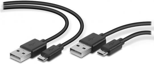 SpeedLink STREAM Play & Charge USB Cable Set - for PS4, black