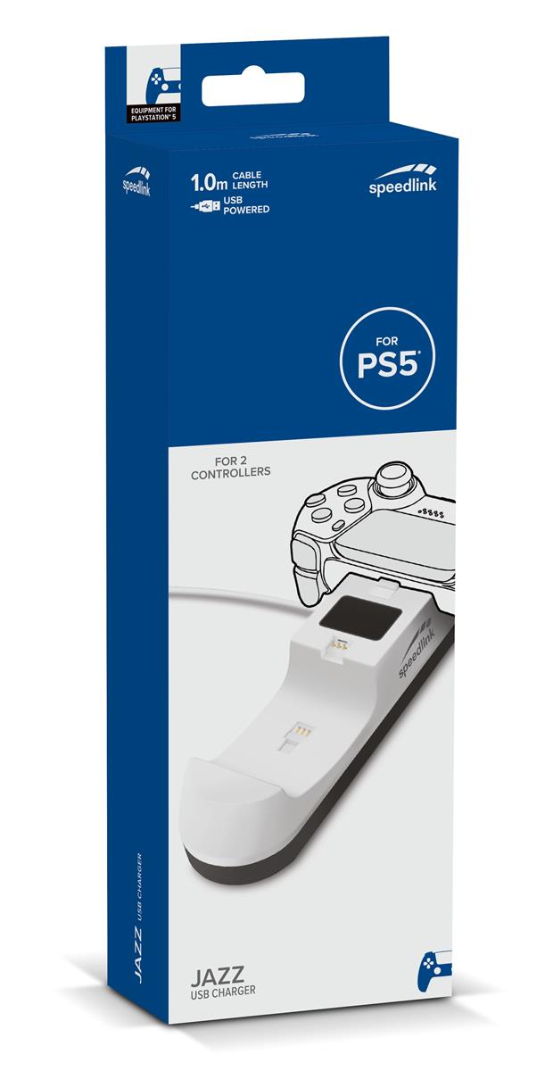 SpeedLink JAZZ USB Charger for PS5, white