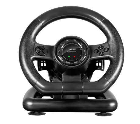 SpeedLink Black Bolt Racing Wheel - PC - Sort Speedlink