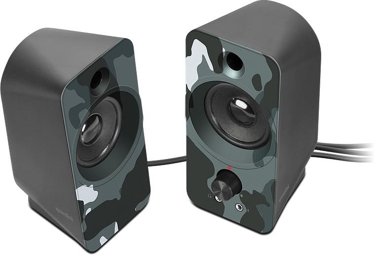 SpeedLink DAROC Stereo Speaker - Blå Camouflage SpeedLink