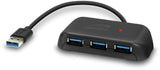 SpeedLink SNAPPY EVO USB Hub, 4-Port, USB 3.0, Active, black