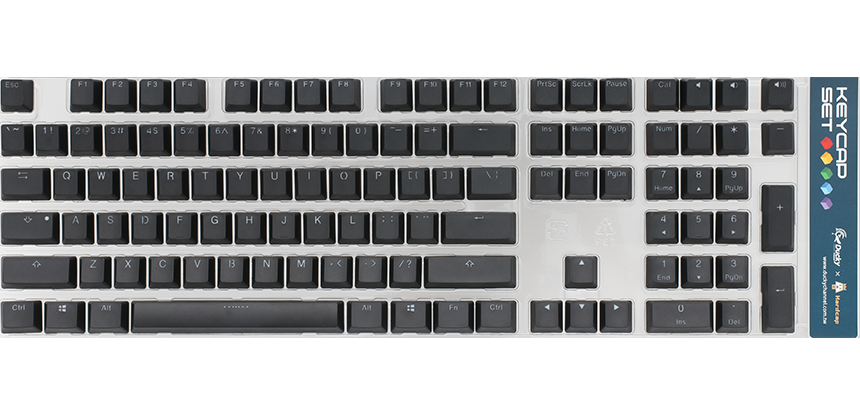 DUCKY Keycaps set/ Nordic Black Double shot Ducky