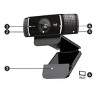 Logitech HD Pro Webcam C922 Webkamera Fortrådet