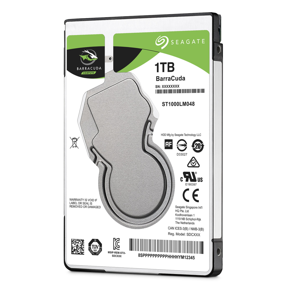 Seagate Guardian BarraCuda Harddisk ST1000LM048 1TB 2.5 SATA-600 5400rpm