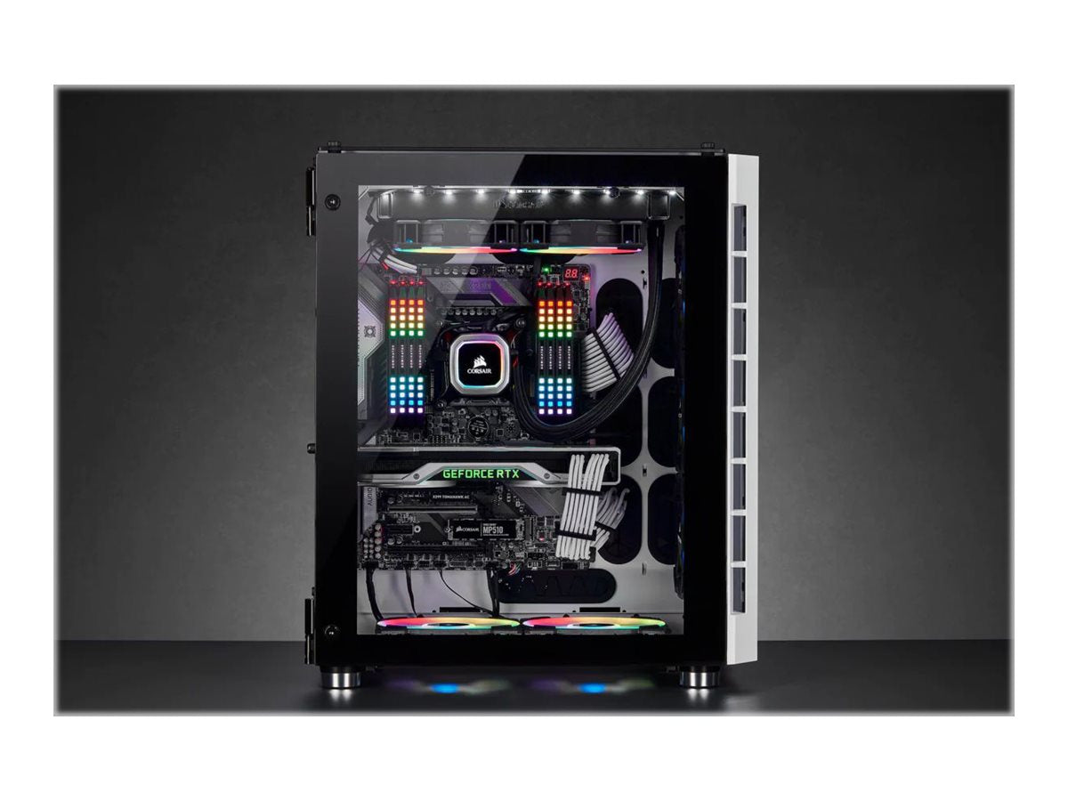 CORSAIR Crystal Series 680X RGB Tårn Udvidet ATX Hvid Corsair