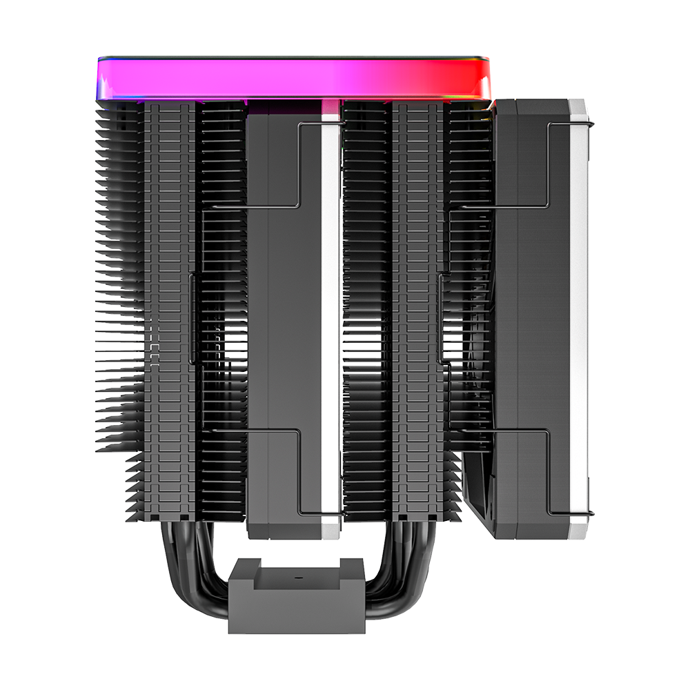 Montech Metal DT24 Premium - CPU cooler, ARGB top cover, 2x 120mm PWM fans, LGA1700 + AM5 support, 270W TDP