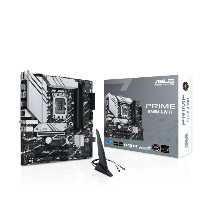 ASUS PRIME B760M-A WIFI (mATX, B760, LGA 1700, DDR5)