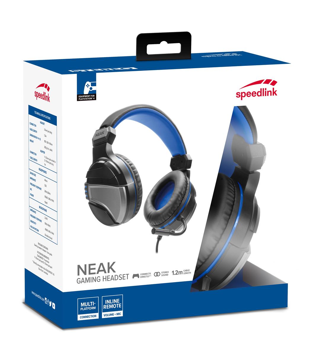 SpeedLink NEAK Gaming Headset, PS4 Black