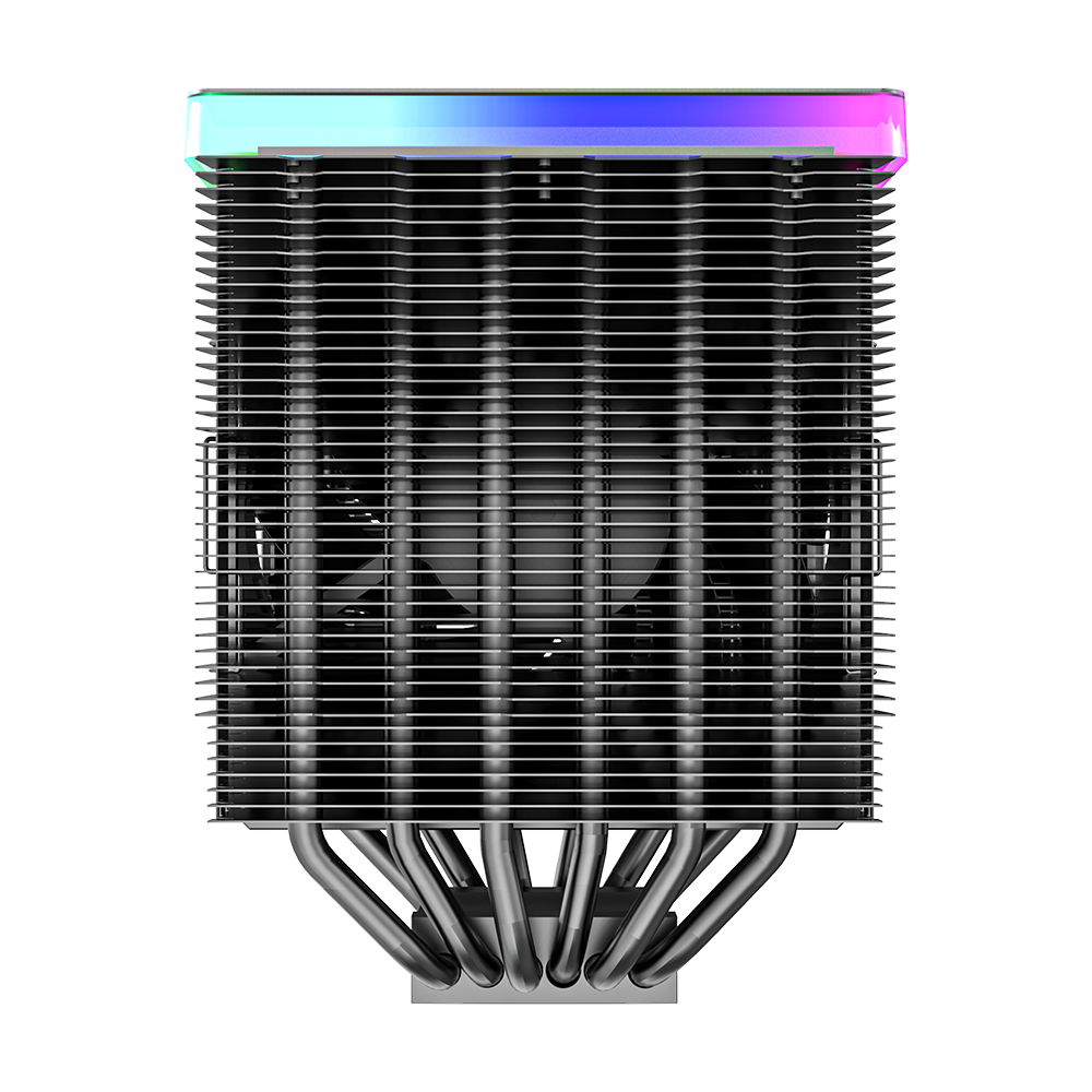 Montech Metal DT24 Premium - CPU cooler, ARGB top cover, 2x 120mm PWM fans, LGA1700 + AM5 support, 270W TDP