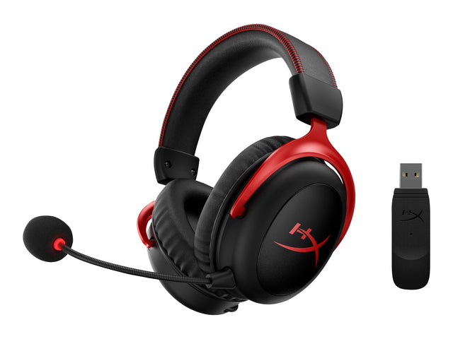 HyperX Cloud II Gaming Trådløs Headset Sort Rød HyperX